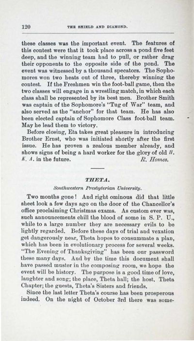 Theta, December 1906